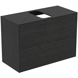 Модуль под раковину Conca 80х37,3х55 см, 2 ящика, копченый дуб, система push-to-open T3947Y4 Ideal Standard 