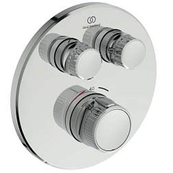 Лицевая часть встраиваемого смесителя Ceratherm Navigo термостат, round, 2 функции A7296AA Ideal Standard 