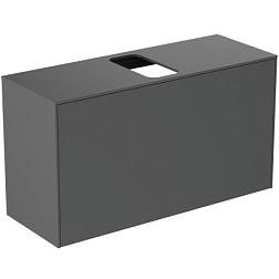 Модуль под раковину Conca 100х37,3х55 см, 1 ящик, антрацит матовый, система push-to-open T3936Y2 Ideal Standard 