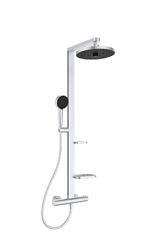 Душевая система без излива Alu + 2 режима ручной лейки, 26 см, round, термостат, верхний душ, с лейкой BD583SI Ideal Standard 