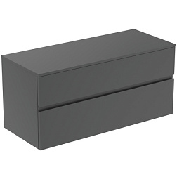 Модуль под раковину Finesse 120,2х50,5х55,8 см, 2 ящика, со столешницей, антрацит матовый (лак) E3431Y2 Ideal Standard 