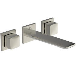 Встраиваемый в стену смеситель для раковины Conca длина излива 18см, стальной цвет A7445GN Ideal Standard 