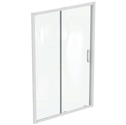 Душевая дверь в нишу Connect 2 140х195 см, реверсивная, 6 мм, белый профиль K968601 Ideal Standard 
