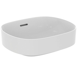 Накладная раковина Linda-X 45х38х15,5 см, с переливом, санфарфор, белый матовый T4399V1 Ideal Standard 