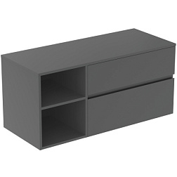 Модуль под раковину Finesse 120,2х50,5х55,8 см, со столешницей, антрацит матовый (лак) E3438Y2 Ideal Standard 