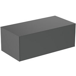 Тумба для ванной Conca антрацит матовый, подвесной монтаж 100х50,5х37 см T4313Y2 Ideal Standard 