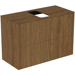 Модуль под раковину Conca 80х37,3х55 см, 2 ящика, темный орех, система push-to-open T3947Y5 Ideal Standard 