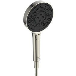 Душевая лейка Solos silver storm, 3 режима ручной лейки, стальной цвет, без шланга A7896GN Ideal Standard 