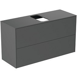 Модуль под раковину Conca 100х37,3х55 см, 2 ящика, антрацит матовый, система push-to-open T3948Y2 Ideal Standard 