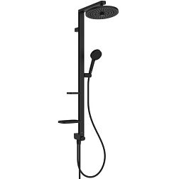 Гарнитур с верхним душем Alu + матовый, 2 режима ручной лейки, 26 см, round, чёрный цвет BD585XG BD585XG Ideal Standard 