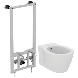 Биде Connect 36х54 см, с инсталяцией, подвесное, без крышки D211601 Ideal Standard 