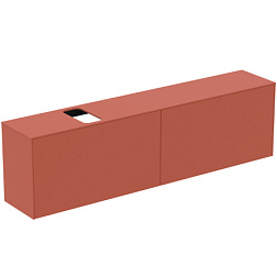 Модуль под раковину Conca 198,7х37,3х55 см, вырез в столешнице под заказ, матовый закат, система push-to-open T3998Y3 Ideal Standard 