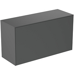 Тумба для ванной Conca 1 ящик, антрацит матовый, подвесной монтаж 100х37,3х55 см T4319Y2 Ideal Standard 