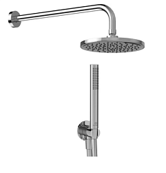 Гарнитур с верхним душем IdealRain BD389AA 1 режим ручной лейки, 20 см, round BD389AA Ideal Standard 