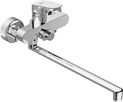 Настенный смеситель с длинным изливом (гусаком) Ceraflex керамический переключатель, с выходом на душ (без лейки) B1741AA Ideal Standard 