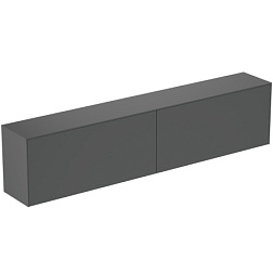 Тумба для ванной Conca антрацит матовый, подвесной монтаж 238,7х37,3х55 см T4341Y2 Ideal Standard 