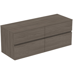 Модуль под раковину Finesse 140,2х50,5х55,8 см, 4 ящика, со столешницей, темный вяз (натуральный шпон) E3441UR Ideal Standard 