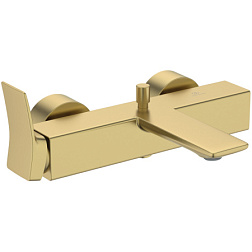 Настенный смеситель Conca неповоротный излив, с выходом на душ (без лейки), золото шлифованное BC762A2 Ideal Standard 