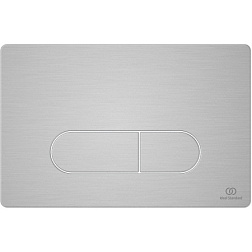 Клавиша смыва Oleas матовая, двойной смыв, пластик, механическая, хром R0115JG Ideal Standard 