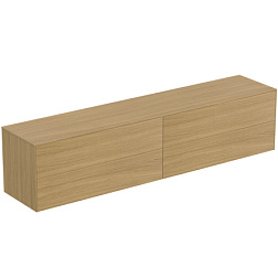 Тумба для ванной Conca 4 ящика, светлый дуб, подвесной монтаж 238,7х50,5х55 см T4338Y6 Ideal Standard 