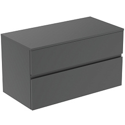 Модуль под раковину Finesse 100,2х50,5х55,8 см, со столешницей, антрацит матовый (лак) E3435Y2 Ideal Standard 