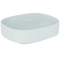 Накладная раковина Linda-X 45х38х13 см, без перелива, санфарфор T440001 Ideal Standard 