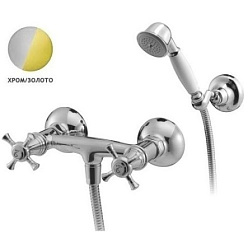 Настенный смеситель без излива Reflections хром / золото, с лейкой B9659LS Ideal Standard 