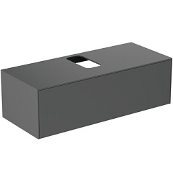 Модуль под раковину Conca 120х50,5х37 см, антрацит матовый, система push-to-open T3931Y2 Ideal Standard 