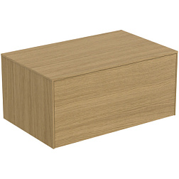 Модуль под раковину Conca 80х50,5х37 см, без выреза в столешнице, светлый дуб, система push-to-open T4312Y6 Ideal Standard 