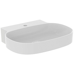 Подвесная раковина Linda-X 60х50х13,5 см, санфарфор, белый матовый, с отв. под смеситель T4988V1 Ideal Standard 